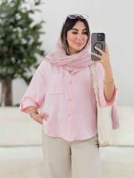 مانتو آستین پاکتی تالیا کد 8143 - تصویر 2