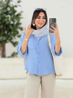 مانتو آستین پاکتی تالیا کد 8143 - تصویر 7
