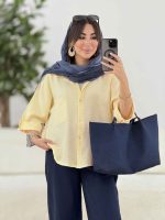 مانتو آستین پاکتی تالیا کد 8143 - تصویر 10