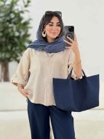 مانتو آستین پاکتی تالیا کد 8143 - تصویر 4