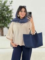 مانتو آستین پاکتی تالیا کد 8143 - تصویر 17