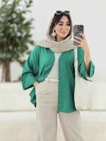 مانتو آستین پاگن آرونا کد 8154 - تصویر 16