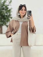 مانتو آستین پاگن آرونا کد 8154 - تصویر 5