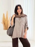 مانتو سیلک تک جیب کد 8140 - تصویر 12