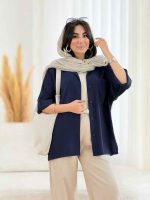 مانتو سیلک تک جیب کد 8140 - تصویر 7