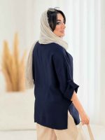 مانتو سیلک تک جیب کد 8140 - تصویر 18