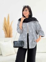 مانتو راه راه طرح پاپیون کد 8171 - تصویر 9