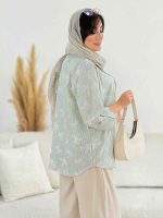 مانتو راه راه طرح پاپیون کد 8171 - تصویر 11