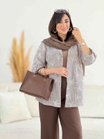 مانتو راه راه طرح پاپیون کد 8171 - تصویر 3