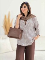 مانتو راه راه طرح پاپیون کد 8171 - تصویر 12
