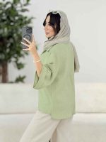 مانتو آستین پاکتی نازیلا کد 8184 - تصویر 12