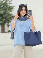 مانتو آستین پاکتی نازیلا کد 8184 - تصویر 13