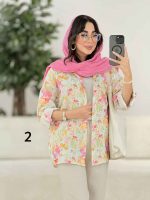 مانتو طرح گل پشت پیله کد 8198 - تصویر 11
