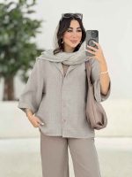 مانتو آستین پاکتی نازیلا کد 8184 - تصویر 3