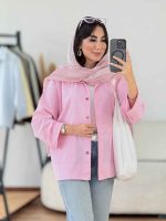 مانتو آستین پاکتی ستین کد 8180 - تصویر 18