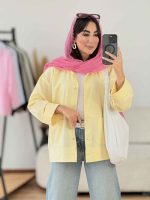 مانتو آستین پاکتی ستین کد 8180 - تصویر 21