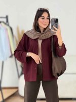 مانتو آستین پاکتی ستین کد 8180 - تصویر 10