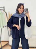 مانتو آستین پاکتی ستین کد 8180 - تصویر 8