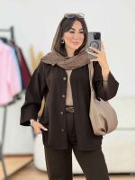 مانتو پشت پیله لیدا کد 8200 - تصویر 12