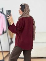 مانتو پشت پیله لیدا کد 8200 - تصویر 9