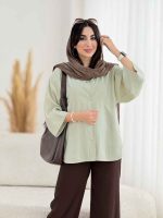 مانتو پشت پیله مهسا کد 8202 - تصویر 15