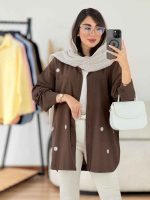 مانتو طرح گل بابونه کد 8199 - تصویر 9