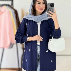مانتو طرح گل بابونه کد 8199