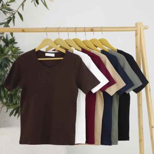 بلوز آستین کوتاه یلدا کد 8064
