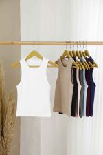 تاپ حلقه ای یقه گرد کوتاه کد 8074 - تصویر 8
