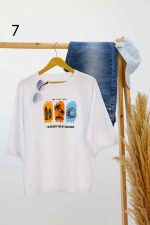 تیشرت طرح دار سوفیا کد 8160 - تصویر 3