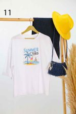 تیشرت طرح دار سوفیا کد 8160 - تصویر 12