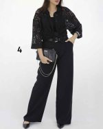 شومیز دانتل طرح دار کد 8191 - تصویر 9