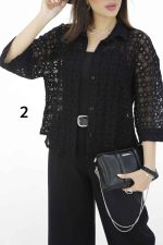شومیز دانتل طرح دار کد 8191 - تصویر 10