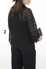 شومیز دانتل طرح دار کد 8191 - تصویر 8