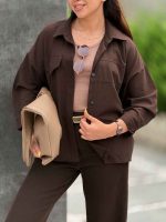 مانتو جیب نما مونا کد 8282 - تصویر 3