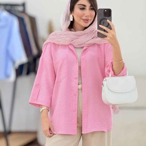 مانتو تک جیب آستین پاگن آندیا کد 8307