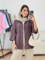 مانتو تک جیب آستین پاگن آندیا کد 8307 - تصویر 16