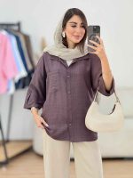 مانتو تک جیب آستین پاگن آندیا کد 8307 - تصویر 30