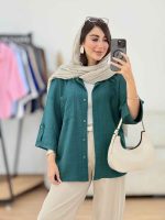 مانتو تک جیب آستین پاگن آندیا کد 8307 - تصویر 13