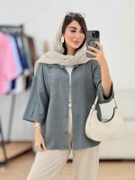 مانتو تک جیب آستین پاگن آندیا کد 8307 - تصویر 17