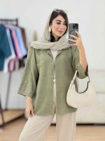 مانتو تک جیب آستین پاگن آندیا کد 8307 - تصویر 20