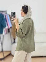 مانتو تک جیب آستین پاگن آندیا کد 8307 - تصویر 33