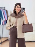 مانتو تک جیب آستین پاگن آندیا کد 8307 - تصویر 8