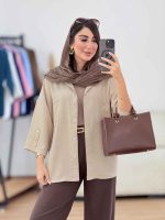مانتو تک جیب آستین پاگن آندیا کد 8307 - تصویر 22