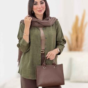 مانتو پشت پیله پاپیون دار کد 8308