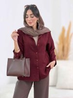 مانتو پشت پیله پاپیون دار کد 8308 - تصویر 10