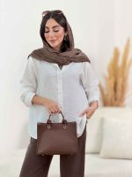 مانتو پشت پیله پاپیون دار کد 8308 - تصویر 16