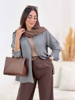 مانتو پشت پیله پاپیون دار کد 8308 - تصویر 26
