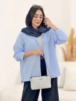 مانتو پشت پیله پاپیون دار کد 8308 - تصویر 18