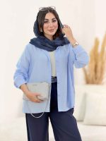 مانتو پشت پیله پاپیون دار کد 8308 - تصویر 21
